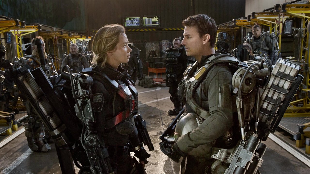 Emily Blunt and Tom Cruise in 'Edge of Tomorrow'.